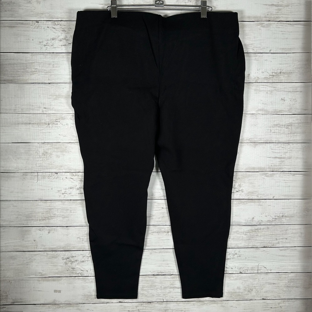 Chico's So Slimming Harper Black Ponte Legging Pants 3 XL